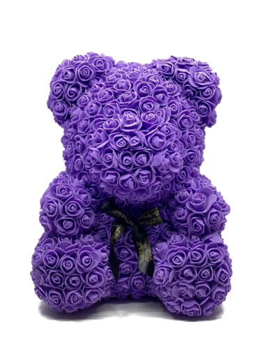 ТЕДДИ ИЗ РОЗ - ФИОЛЕТОВЫЙ
